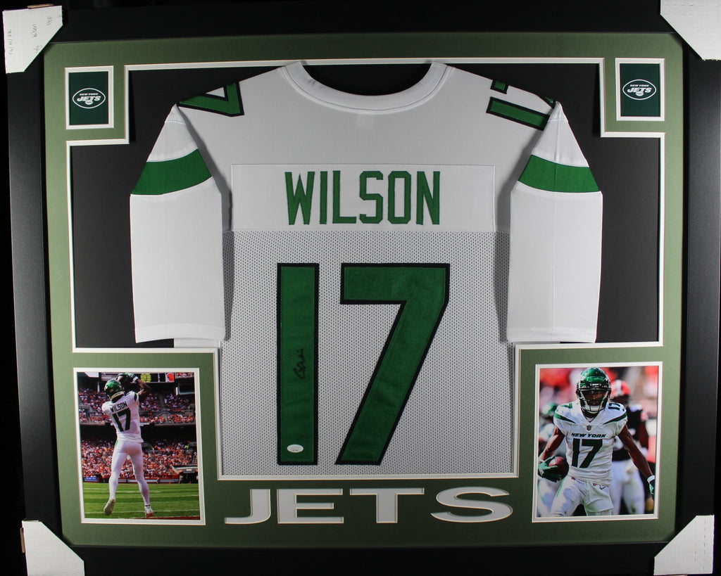 Garrett Wilson Authentic Signed Green Pro Style Jersey Autographed