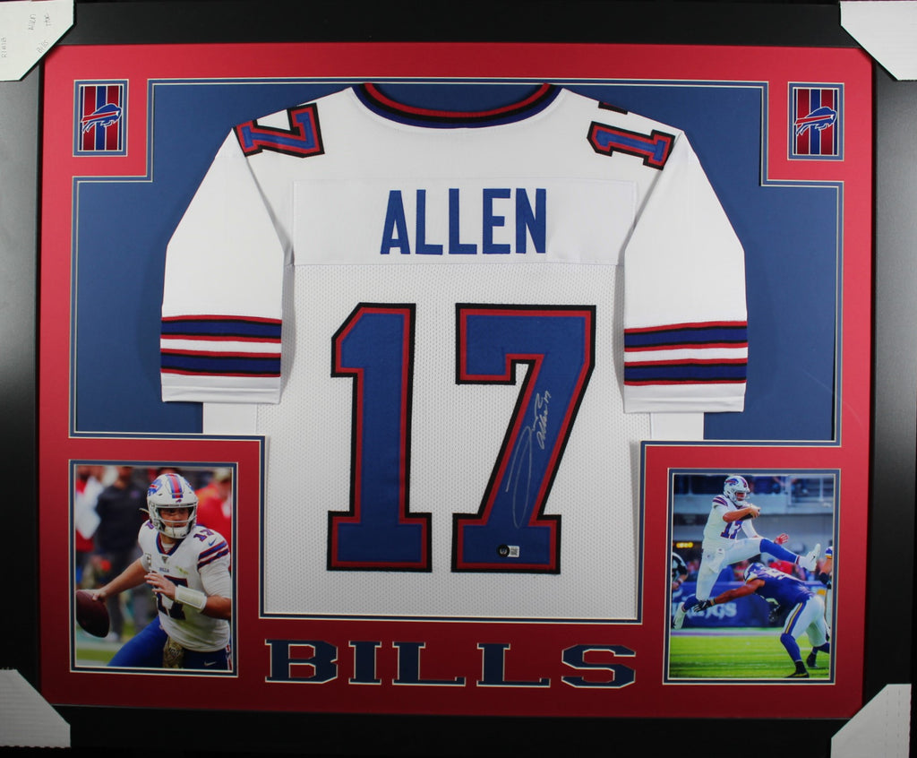 josh-allen-framed-autographed-white-jersey – Midwest Memorabilia