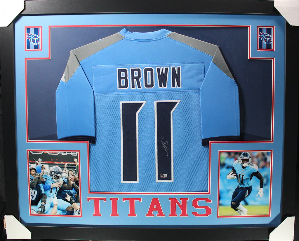 a-j-brown-framed-autographed-dark-blue-jersey – Midwest Memorabilia