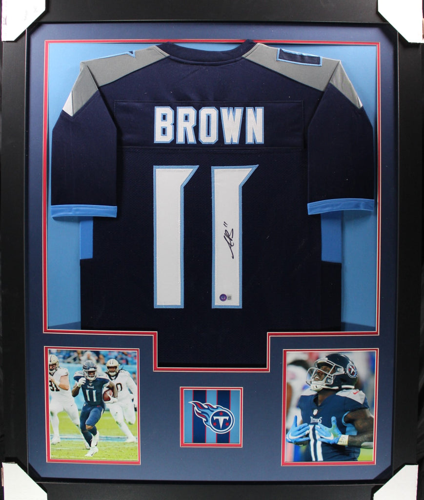 aj-brown-framed-autographed-light-blue-jersey – Midwest Memorabilia