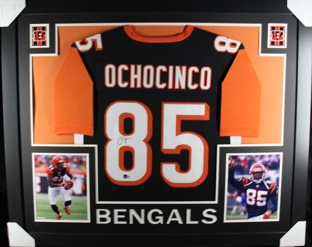 Framed Autographed/Signed Chad Ochocinco (Johnson) 33x42