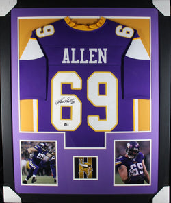 Minnesota Vikings Jared Allen Autographed Pro Style Purple Jersey