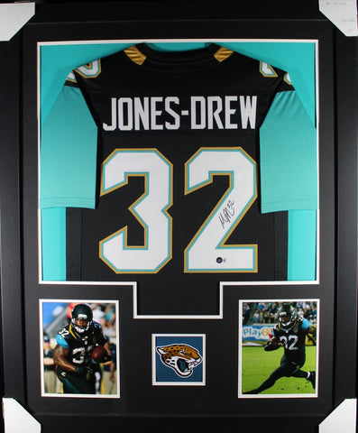 Maurice Jones-Drew framed autographed black jersey