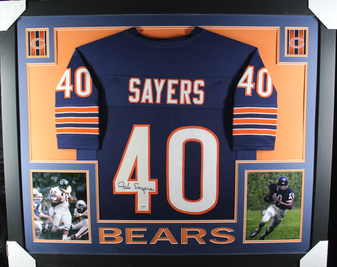 gale-sayers-framed-autographed-blue-jersey-hof-style – Midwest