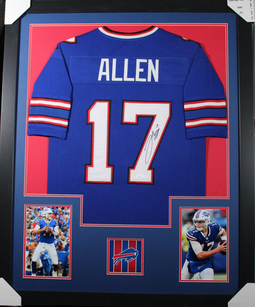 Josh Allen Autographed and Framed Buffalo Bills Jersey