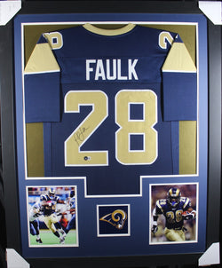 marshall-faulk-framed-autographed-navy-jersey-1