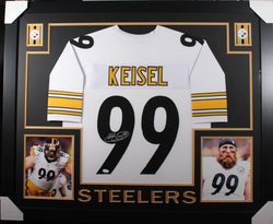 brett-keisel-framed-autographed-white-jersey