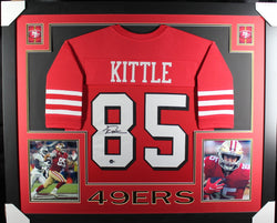 george-kittle-framed-autographed-red-jersey-1