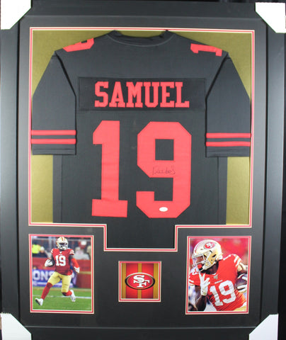 Deebo Samuel framed autographed black jersey – Midwest Memorabilia